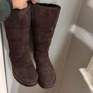 Ugg classic tall boot in chocolate brown